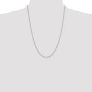 Sterling Silver Polished and D/C 3mm Mariner Link Chain