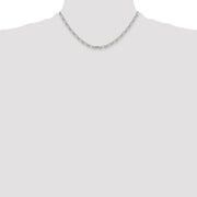Sterling Silver Polished and D/C 3.75mm Mariner Link Chain
