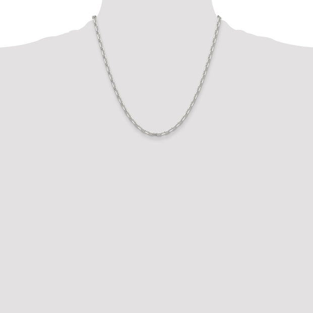 Sterling Silver Polished and D/C 3.75mm Mariner Link Chain