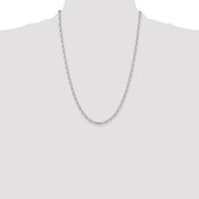Sterling Silver Polished and D/C 3.75mm Mariner Link Chain