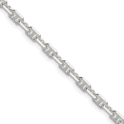 Sterling Silver Polished and D/C 3.75mm Mariner Link Chain