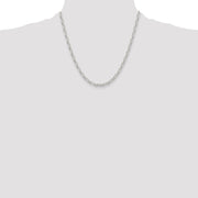 Sterling Silver Polished and D/C 4.75mm Mariner Link Chain