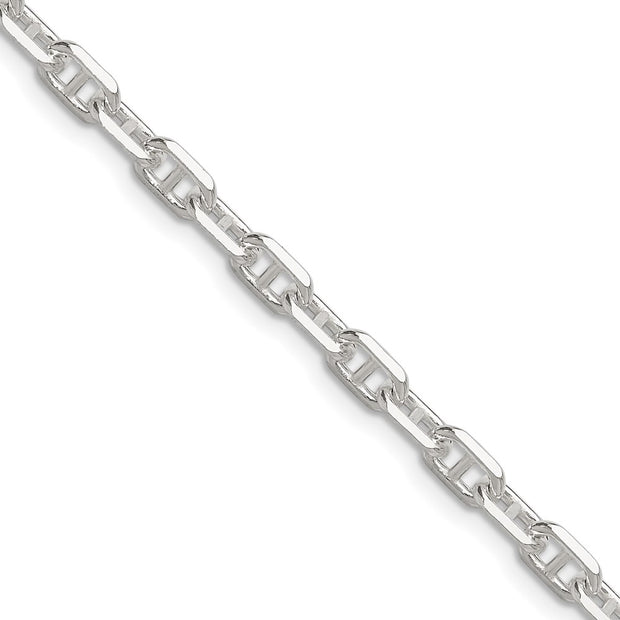 Sterling Silver Polished and D/C 4.75mm Mariner Link Chain