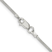 Sterling Silver 1.25mm Octagonal Snake Chain