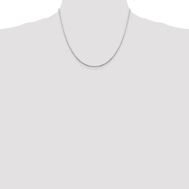 Sterling Silver 1.25mm Octagonal Snake Chain