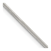 Sterling Silver 1.35mm Octagonal Snake Chain