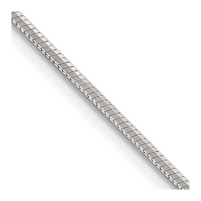 Sterling Silver 1.35mm Octagonal Snake Chain