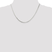 Sterling Silver 1.65mm Octagonal Snake Chain