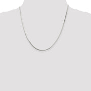 Sterling Silver 1.65mm Octagonal Snake Chain