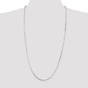 Sterling Silver 1.65mm Octagonal Snake Chain