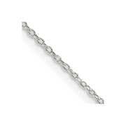 Sterling Silver 1.10mm Forzantine Cable Chain