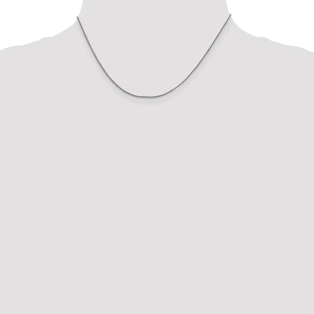 Sterling Silver 1mm Curb Chain