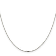 Sterling Silver 1.15mm Flat Cable Chain