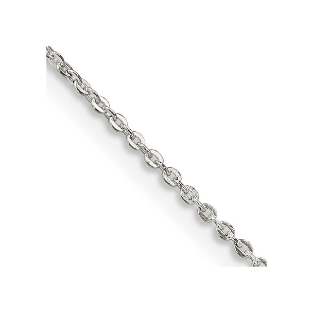Sterling Silver .9mm Flat Link Cable Chain