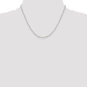 Sterling Silver 2.5mm Flat Open Oval Cable Chain