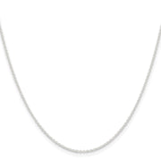 Sterling Silver 1.45mm Forzantine Cable Chain