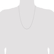 Sterling Silver 1.45mm Forzantine Cable Chain