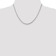 Sterling Silver 2mm D/C Square Franco Chain