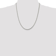 Sterling Silver 2mm D/C Square Franco Chain