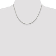 Sterling Silver 2.55mm D/C Square Franco Chain
