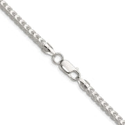 Sterling Silver 4.0mm D/C Square Franco Chain