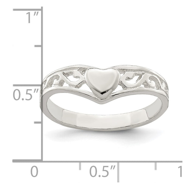 Sterling Silver Heart Ring