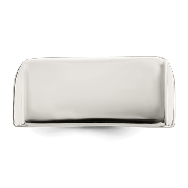 Sterling Silver 9x19mm Closed Back Signet Ring