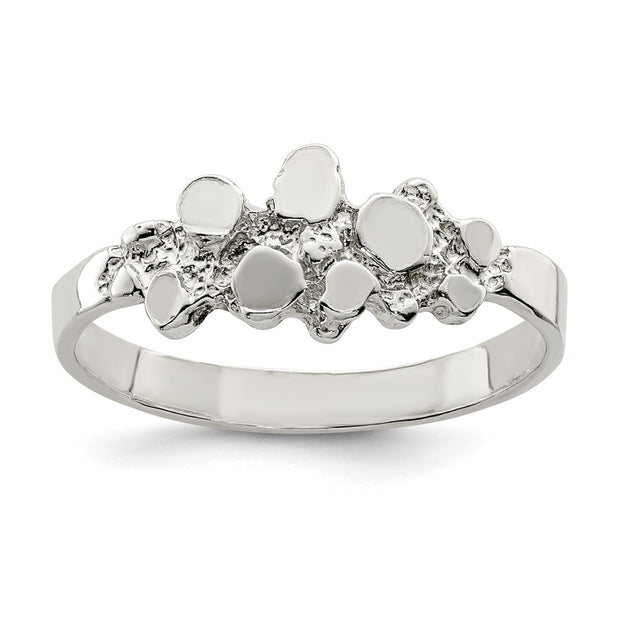Sterling Silver Nugget Ring