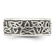 Sterling Silver Antiqued Celtic Knot Ring