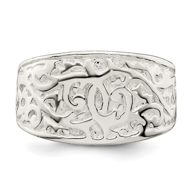 Sterling Silver Swirl Design Ring
