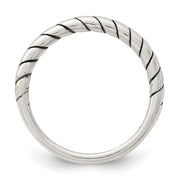 Sterling Silver Stackable Twist Ring