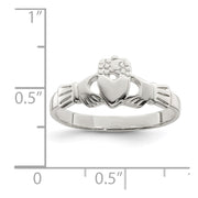 Sterling Silver Solid Claddagh Ring