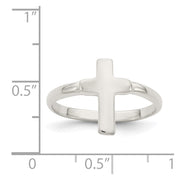 Sterling Silver Solid Cross Ring