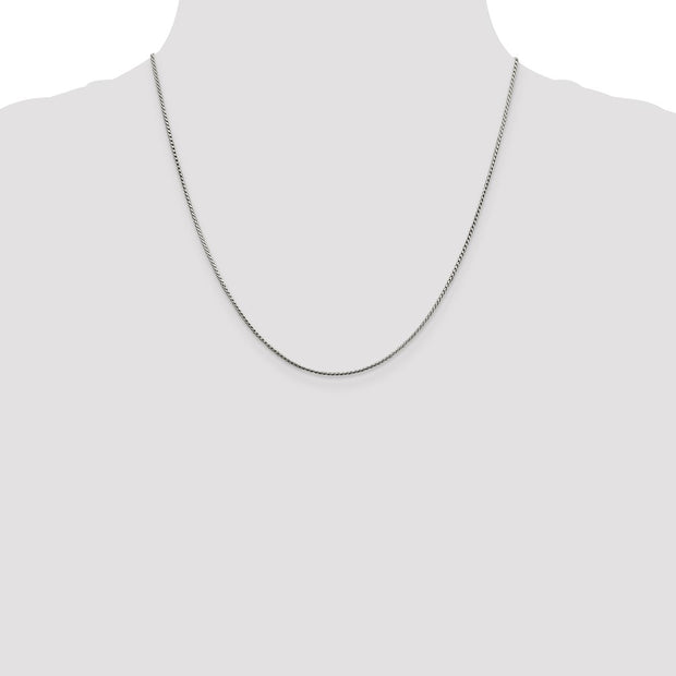 Sterling Silver 1mm Round Franco Chain