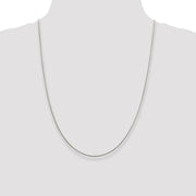 Sterling Silver 1.25mm Round Franco Chain