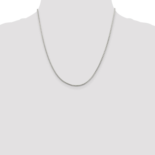 Sterling Silver 1.75mm Round Franco Chain