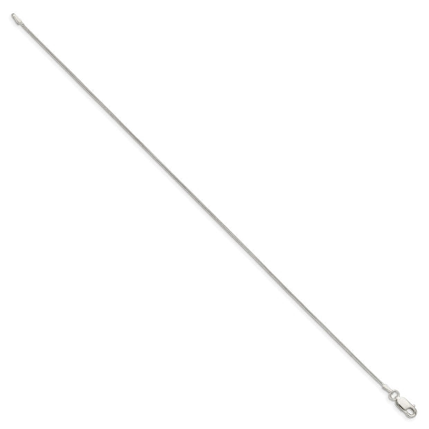 Sterling Silver .8mm Snake Chain Anklet