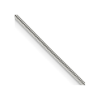 Sterling Silver 1mm Round Snake Chain