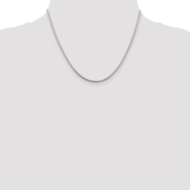 Sterling Silver 1.6mm Round Snake Chain