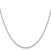 Sterling Silver 1.6mm Round Spiga Chain