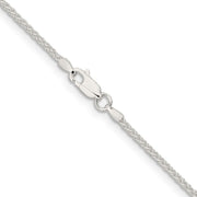 Sterling Silver 1.6mm Round Spiga Chain