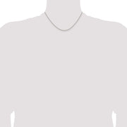 Sterling Silver 1.6mm Round Spiga Chain