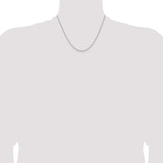 Sterling Silver 1.6mm Round Spiga Chain