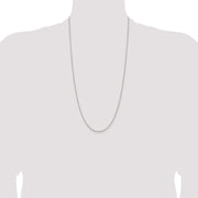 Sterling Silver 1.6mm Round Spiga Chain