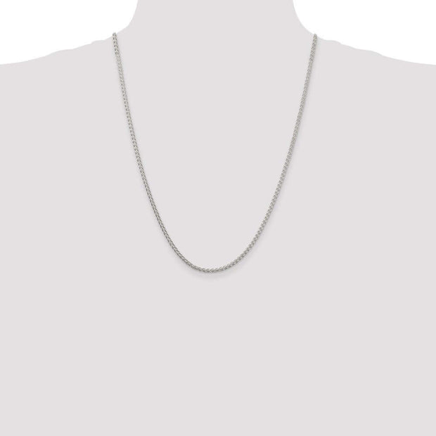 Sterling Silver 2.5mm Round Spiga Chain
