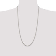 Sterling Silver 2.5mm Round Spiga Chain