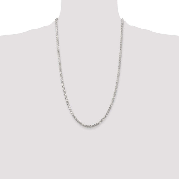 Sterling Silver 3mm Round Spiga Chain
