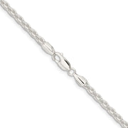 Sterling Silver 3.7mm Round Spiga Chain