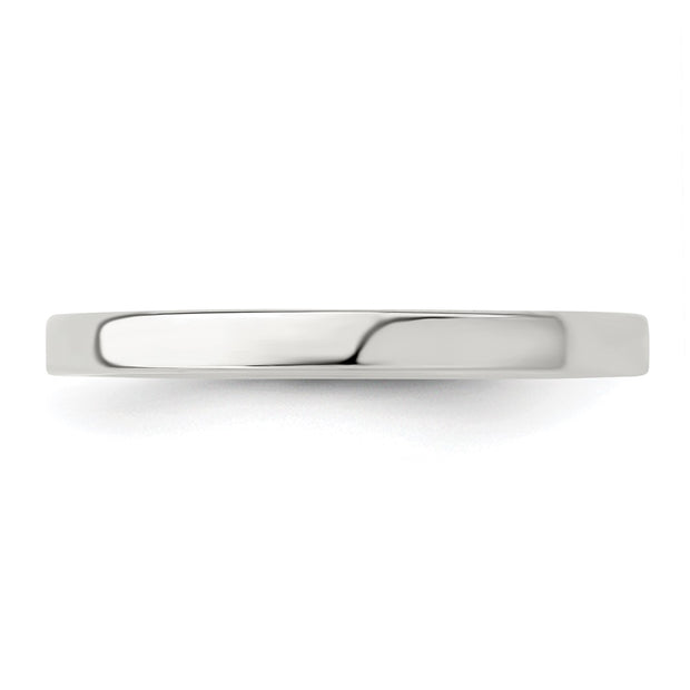 Sterling Silver 2mm Lightweight Flat Band