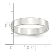 Sterling Silver 4mm Lightweight Flat Band